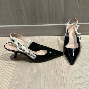 Christian Dior patent leather J'Adior Slingback Pump
